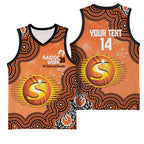 Perth Scorchers NAIDOC Week 2026 Custom Basketball Jersey 50 Years Deadly Indigenous Art Glitter Effect