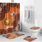 Perth Scorchers NAIDOC Week 2026 Custom Bathroom Set 50 Years Deadly Indigenous Art Glitter Effect