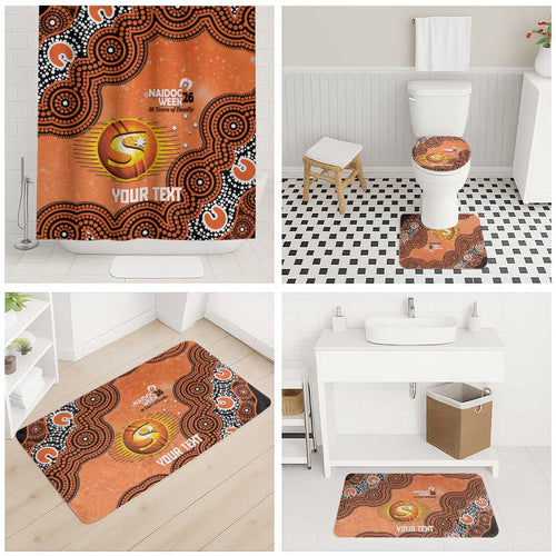 Perth Scorchers NAIDOC Week 2026 Custom Bathroom Set 50 Years Deadly Indigenous Art Glitter Effect