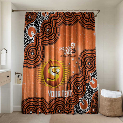 Perth Scorchers NAIDOC Week 2026 Custom Bathroom Set 50 Years Deadly Indigenous Art Glitter Effect
