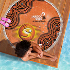 Perth Scorchers NAIDOC Week 2026 Custom Beach Blanket 50 Years Deadly Indigenous Art Glitter Effect