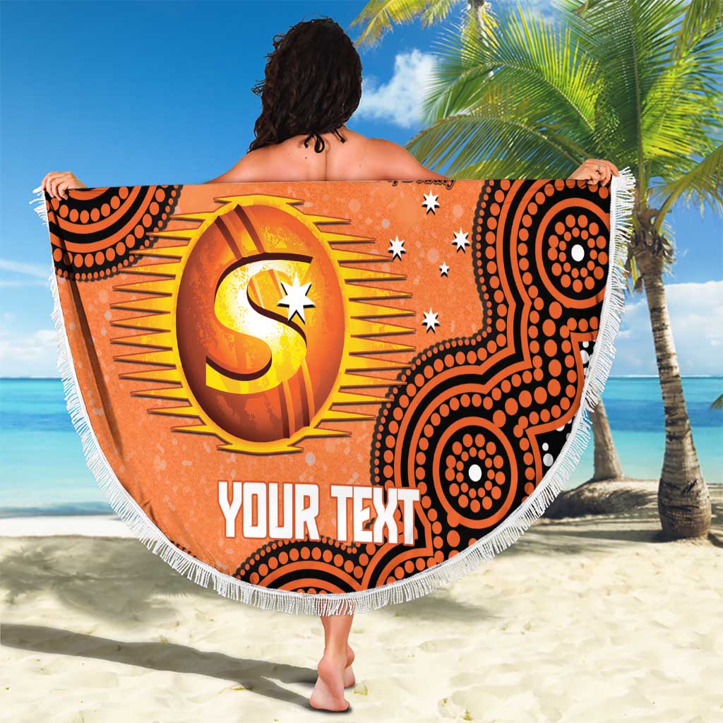 Perth Scorchers NAIDOC Week 2026 Custom Beach Blanket 50 Years Deadly Indigenous Art Glitter Effect