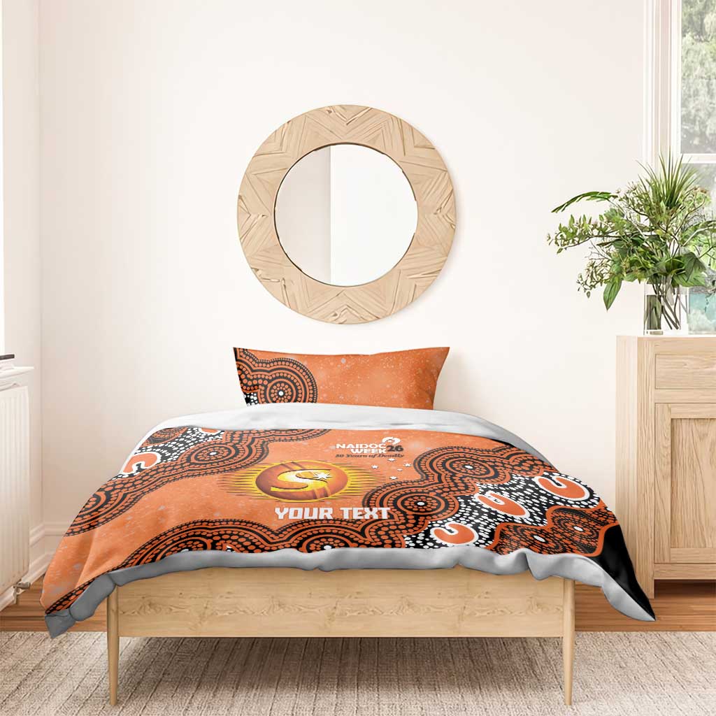 Perth Scorchers NAIDOC Week 2026 Custom Bedding Set 50 Years Deadly Indigenous Art Glitter Effect