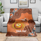 Perth Scorchers NAIDOC Week 2026 Custom Blanket 50 Years Deadly Indigenous Art Glitter Effect