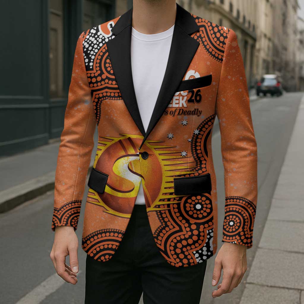 Perth Scorchers NAIDOC Week 2026 Custom Blazer 50 Years Deadly Indigenous Art Glitter Effect