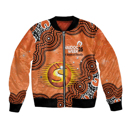Perth Scorchers NAIDOC Week 2026 Custom Bomber Jacket 50 Years Deadly Indigenous Art Glitter Effect