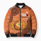 Perth Scorchers NAIDOC Week 2026 Custom Bomber Puffer Jacket 50 Years Deadly Indigenous Art Glitter Effect