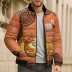 Perth Scorchers NAIDOC Week 2026 Custom Bomber Puffer Jacket 50 Years Deadly Indigenous Art Glitter Effect