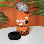 Perth Scorchers NAIDOC Week 2026 Custom 4 in 1 Can Cooler Tumbler 50 Years Deadly Indigenous Art Glitter Effect