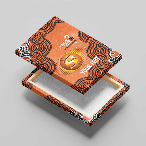 Perth Scorchers NAIDOC Week 2026 Custom Canvas Wall Art 50 Years Deadly Indigenous Art Glitter Effect