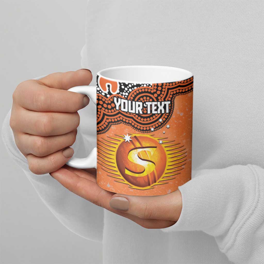 Perth Scorchers NAIDOC Week 2026 Custom Ceramic Mug 50 Years Deadly Indigenous Art Glitter Effect