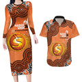 Perth Scorchers NAIDOC Week 2026 Custom Couples Matching Long Sleeve Bodycon Dress and Hawaiian Shirt 50 Years Deadly Indigenous Art Glitter Effect