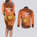 Perth Scorchers NAIDOC Week 2026 Custom Couples Matching Long Sleeve Bodycon Dress and Long Sleeve Button Shirt 50 Years Deadly Indigenous Art Glitter Effect