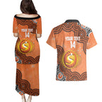 Perth Scorchers NAIDOC Week 2026 Custom Couples Matching Puletasi and Hawaiian Shirt 50 Years Deadly Indigenous Art Glitter Effect
