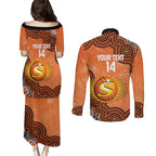 Perth Scorchers NAIDOC Week 2026 Custom Couples Matching Puletasi and Long Sleeve Button Shirt 50 Years Deadly Indigenous Art Glitter Effect