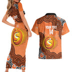 Perth Scorchers NAIDOC Week 2026 Custom Couples Matching Short Sleeve Bodycon Dress and Hawaiian Shirt 50 Years Deadly Indigenous Art Glitter Effect