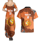 Perth Scorchers NAIDOC Week 2026 Custom Couples Matching Summer Maxi Dress and Hawaiian Shirt 50 Years Deadly Indigenous Art Glitter Effect
