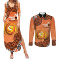Perth Scorchers NAIDOC Week 2026 Custom Couples Matching Summer Maxi Dress and Long Sleeve Button Shirt 50 Years Deadly Indigenous Art Glitter Effect