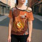 Perth Scorchers NAIDOC Week 2026 Custom Cross Shoulder Shirt 50 Years Deadly Indigenous Art Glitter Effect