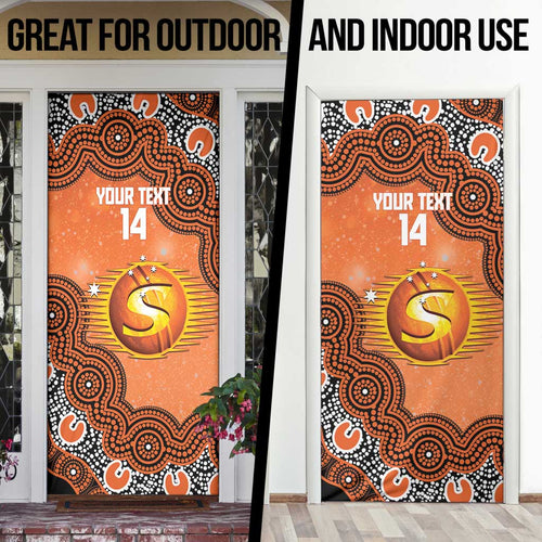 Perth Scorchers NAIDOC Week 2026 Custom Door Cover 50 Years Deadly Indigenous Art Glitter Effect