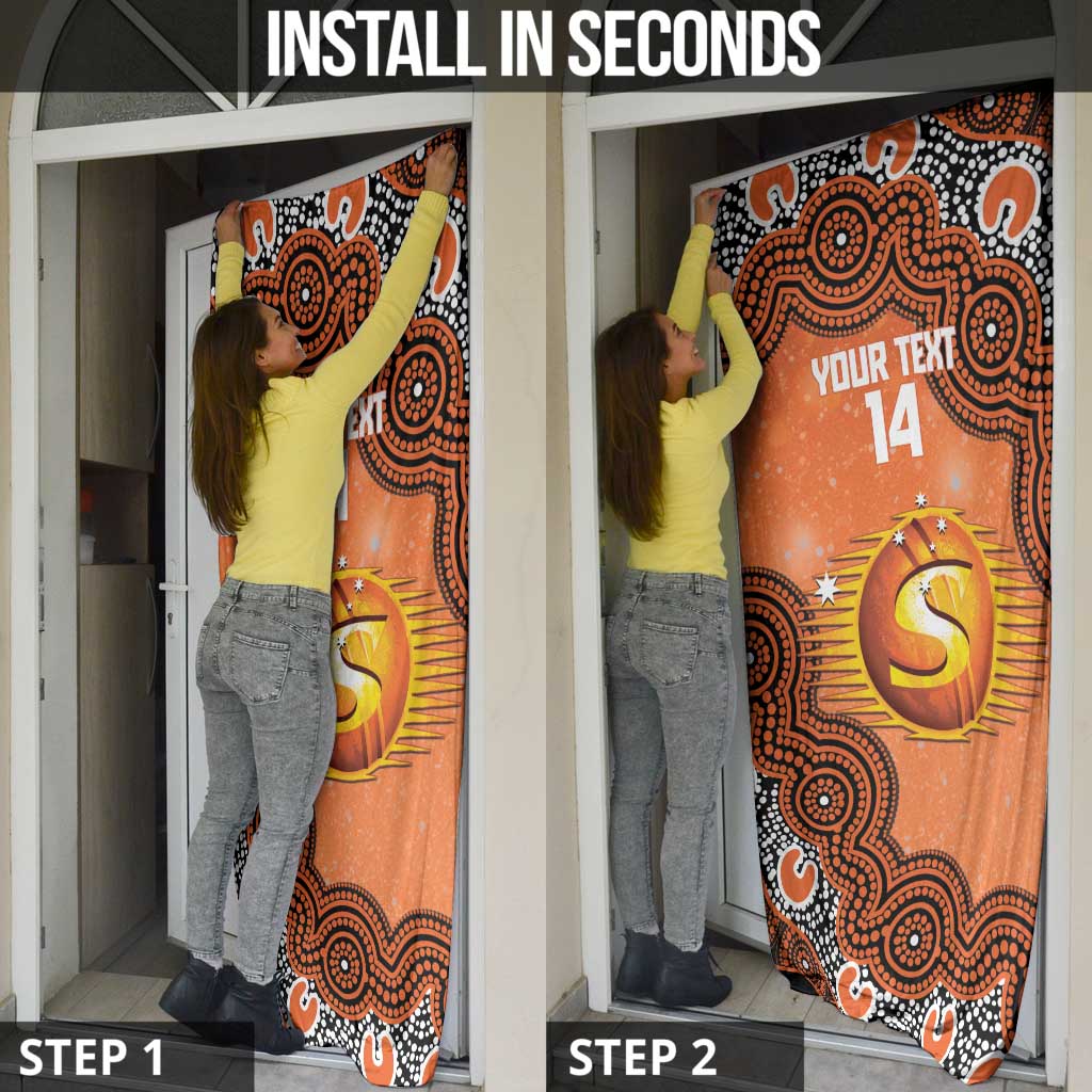 Perth Scorchers NAIDOC Week 2026 Custom Door Cover 50 Years Deadly Indigenous Art Glitter Effect