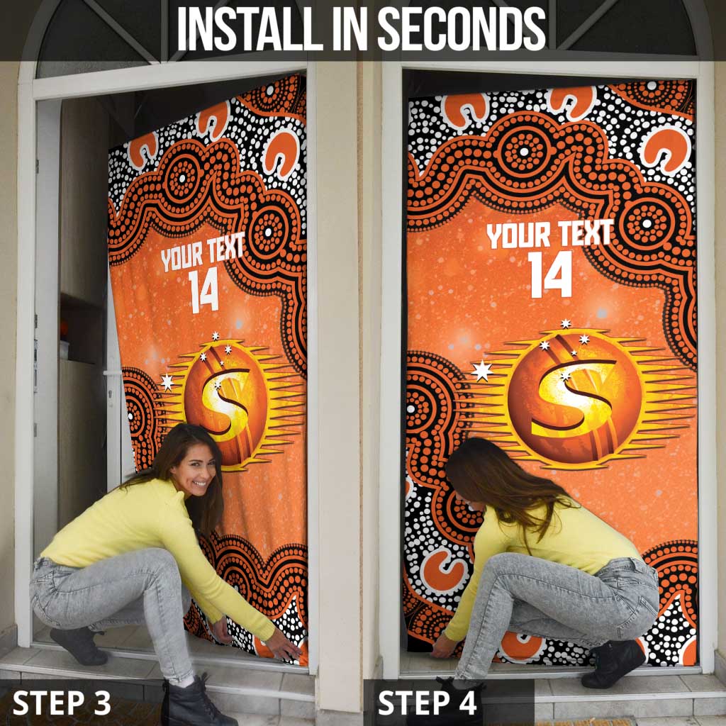 Perth Scorchers NAIDOC Week 2026 Custom Door Cover 50 Years Deadly Indigenous Art Glitter Effect