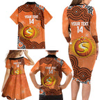 Perth Scorchers NAIDOC Week 2026 Custom Family Matching Long Sleeve Bodycon Dress and Hawaiian Shirt 50 Years Deadly Indigenous Art Glitter Effect