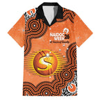 Perth Scorchers NAIDOC Week 2026 Custom Family Matching Off The Shoulder Long Sleeve Dress and Hawaiian Shirt 50 Years Deadly Indigenous Art Glitter Effect