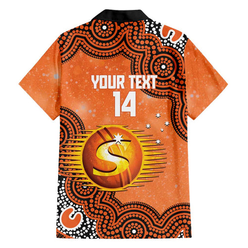 Perth Scorchers NAIDOC Week 2026 Custom Family Matching Off Shoulder Short Dress and Hawaiian Shirt 50 Years Deadly Indigenous Art Glitter Effect