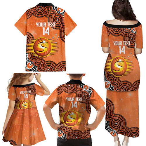 Perth Scorchers NAIDOC Week 2026 Custom Family Matching Puletasi and Hawaiian Shirt 50 Years Deadly Indigenous Art Glitter Effect