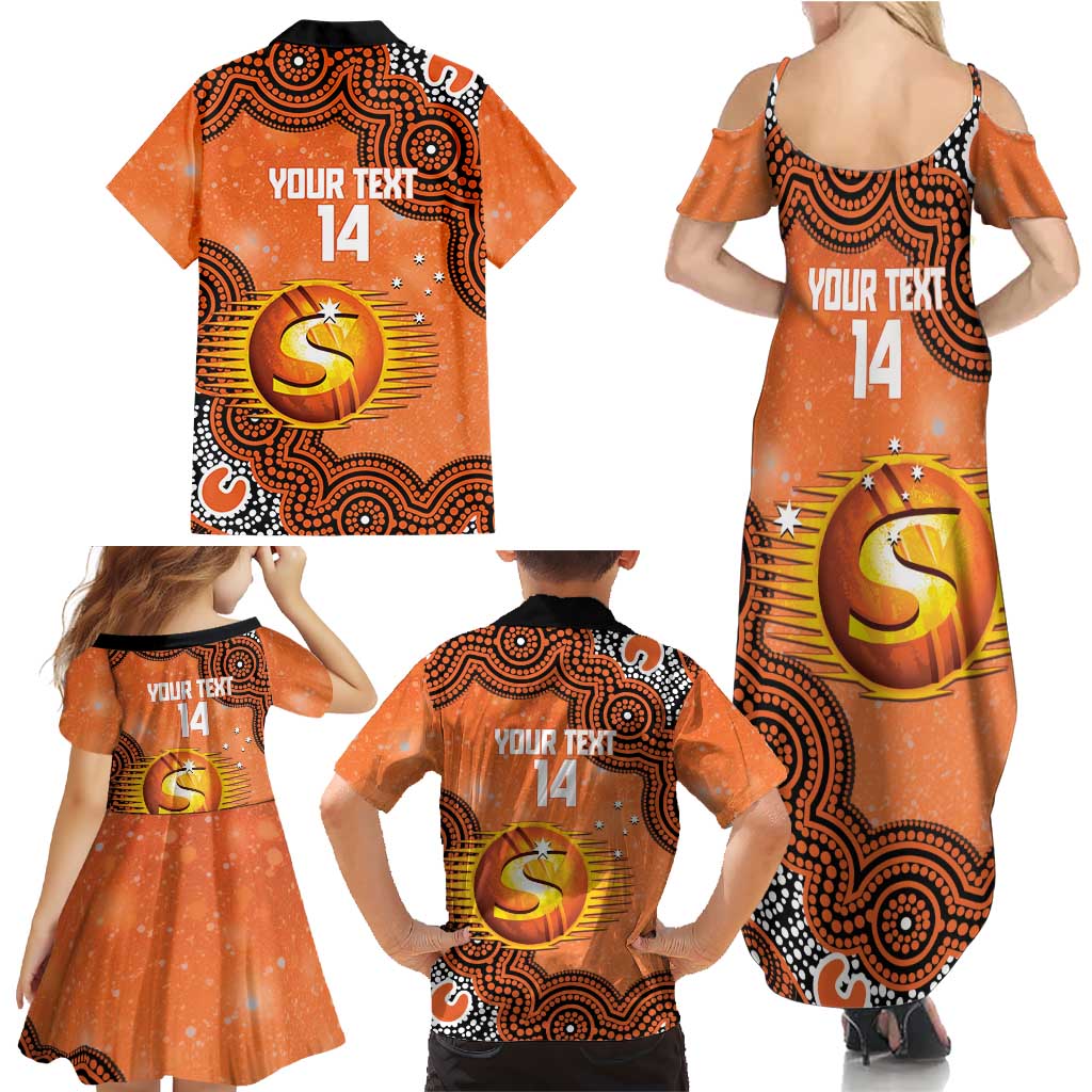 Perth Scorchers NAIDOC Week 2026 Custom Family Matching Summer Maxi Dress and Hawaiian Shirt 50 Years Deadly Indigenous Art Glitter Effect