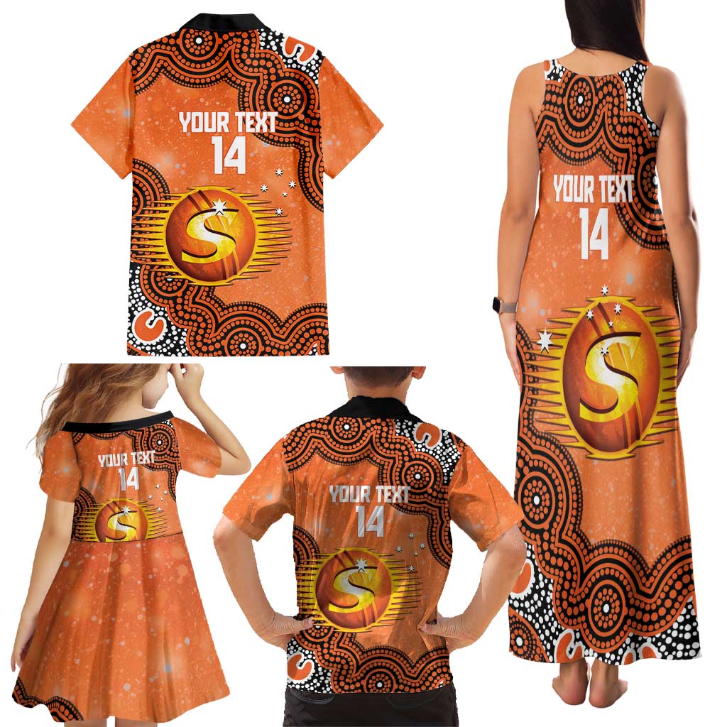 Perth Scorchers NAIDOC Week 2026 Custom Family Matching Tank Maxi Dress and Hawaiian Shirt 50 Years Deadly Indigenous Art Glitter Effect