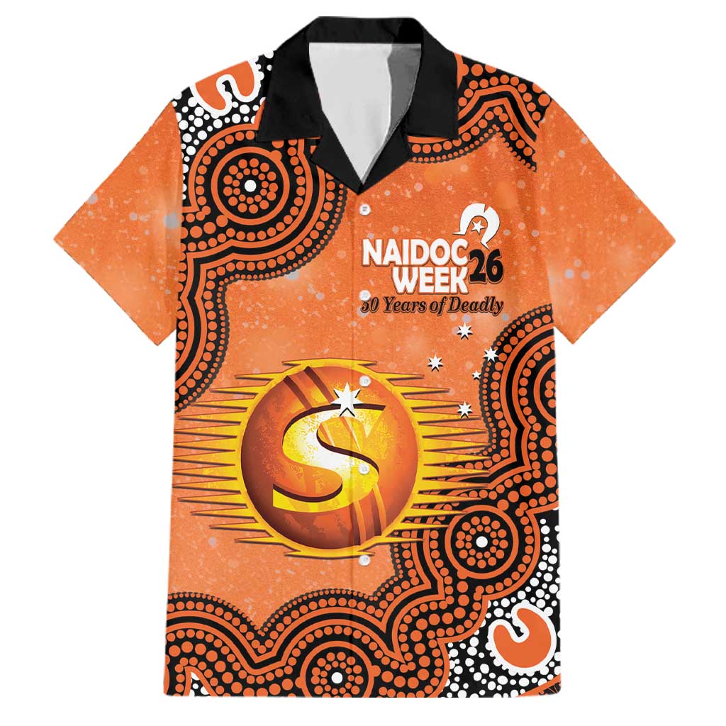 Perth Scorchers NAIDOC Week 2026 Custom Family Matching Tank Maxi Dress and Hawaiian Shirt 50 Years Deadly Indigenous Art Glitter Effect