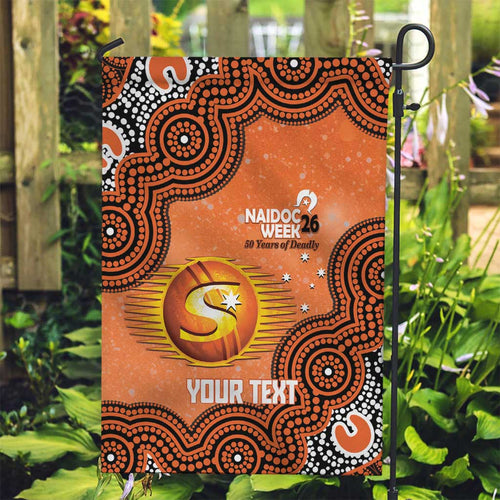 Perth Scorchers NAIDOC Week 2026 Custom Garden Flag 50 Years Deadly Indigenous Art Glitter Effect