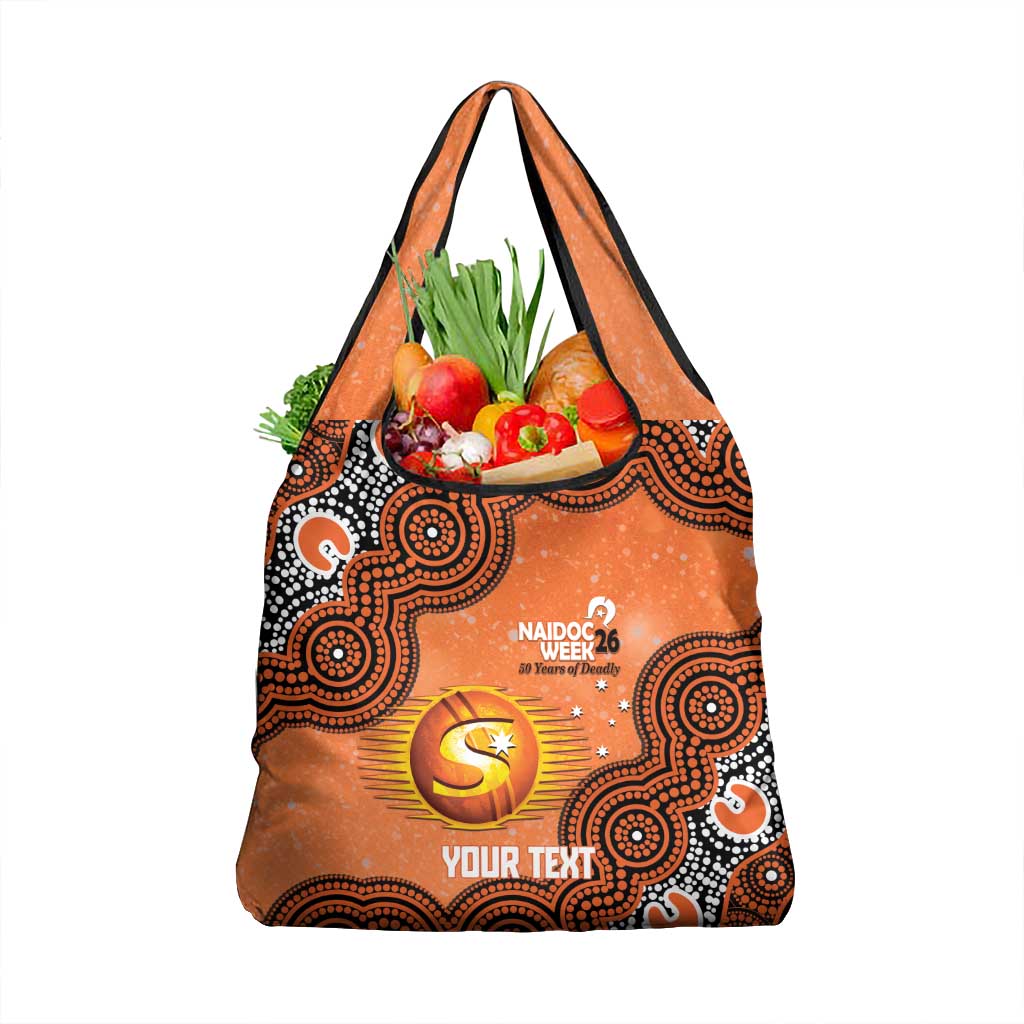 Perth Scorchers NAIDOC Week 2026 Custom Grocery Bag 50 Years Deadly Indigenous Art Glitter Effect