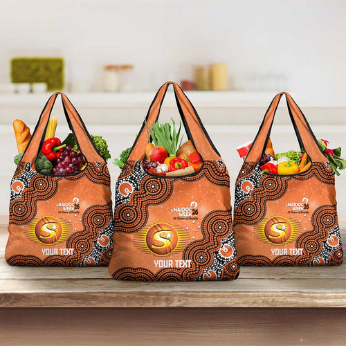 Perth Scorchers NAIDOC Week 2026 Custom Grocery Bag 50 Years Deadly Indigenous Art Glitter Effect