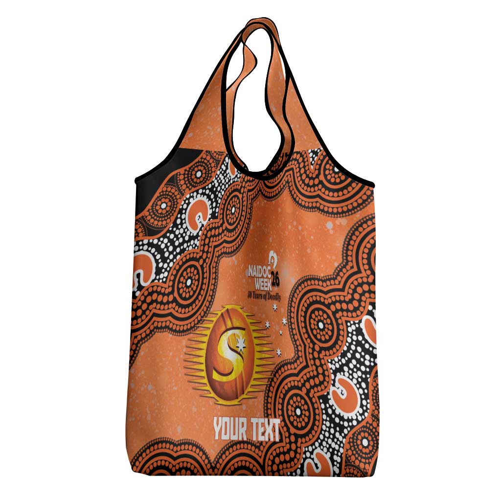 Perth Scorchers NAIDOC Week 2026 Custom Grocery Bag 50 Years Deadly Indigenous Art Glitter Effect