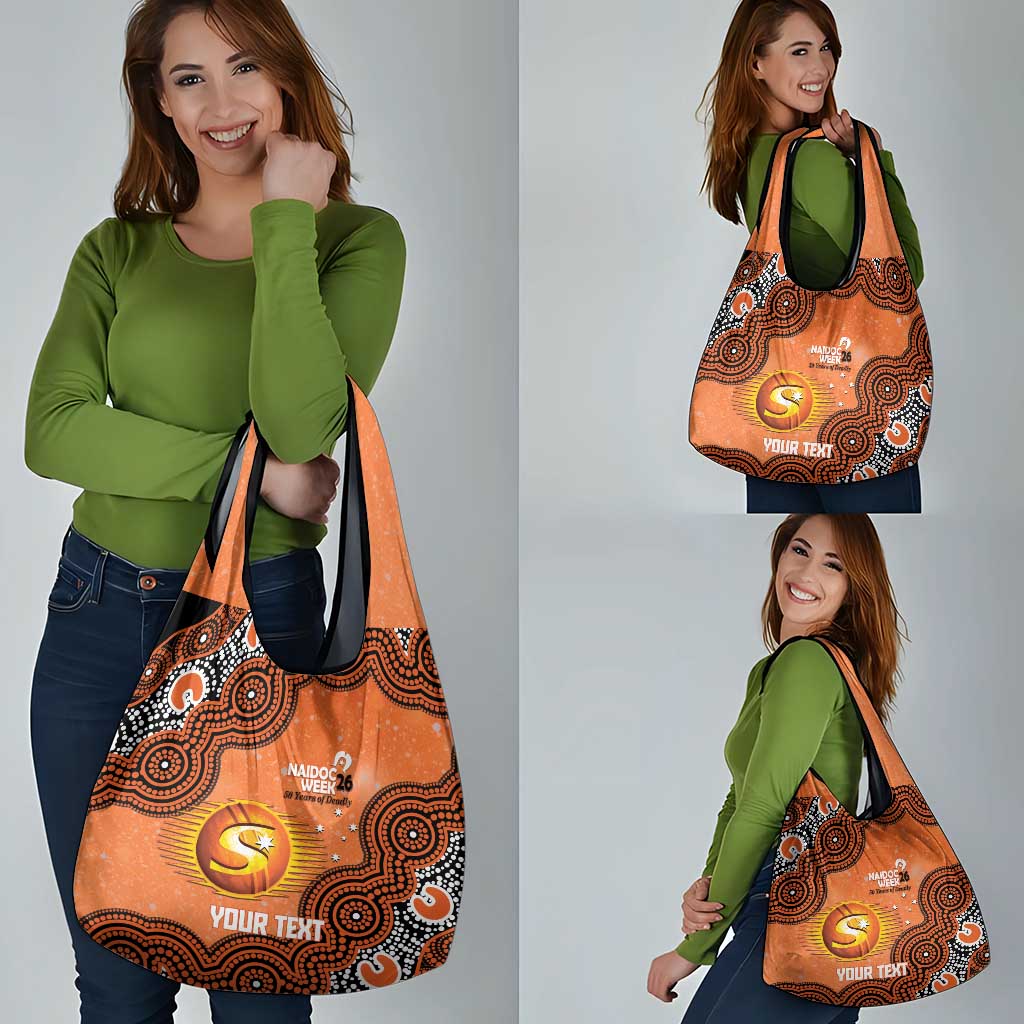 Perth Scorchers NAIDOC Week 2026 Custom Grocery Bag 50 Years Deadly Indigenous Art Glitter Effect