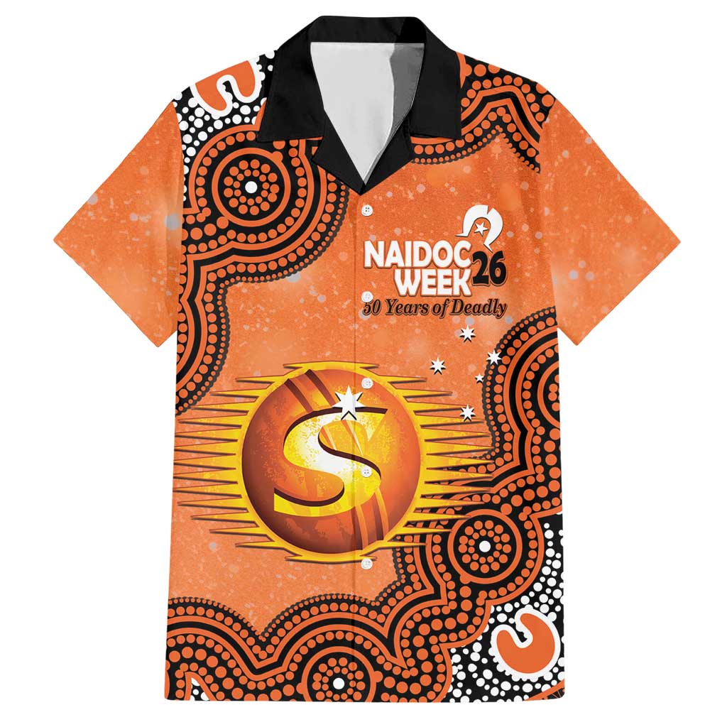 Perth Scorchers NAIDOC Week 2026 Custom Hawaiian Shirt 50 Years Deadly Indigenous Art Glitter Effect