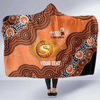 Perth Scorchers NAIDOC Week 2026 Custom Hooded Blanket 50 Years Deadly Indigenous Art Glitter Effect