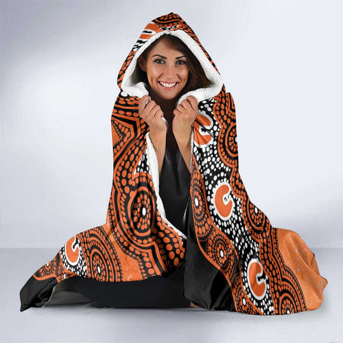 Perth Scorchers NAIDOC Week 2026 Custom Hooded Blanket 50 Years Deadly Indigenous Art Glitter Effect