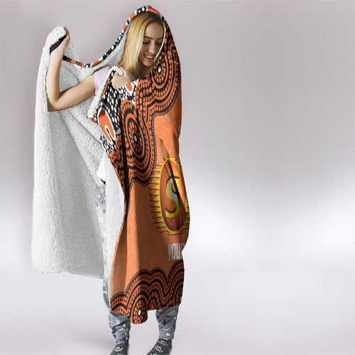 Perth Scorchers NAIDOC Week 2026 Custom Hooded Blanket 50 Years Deadly Indigenous Art Glitter Effect