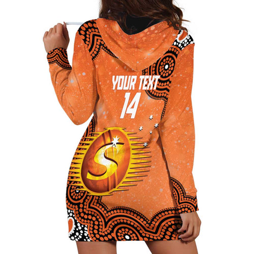 Perth Scorchers NAIDOC Week 2026 Custom Hoodie Dress 50 Years Deadly Indigenous Art Glitter Effect