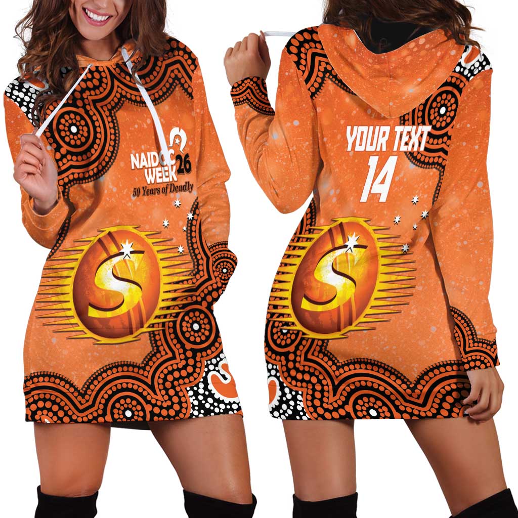 Perth Scorchers NAIDOC Week 2026 Custom Hoodie Dress 50 Years Deadly Indigenous Art Glitter Effect