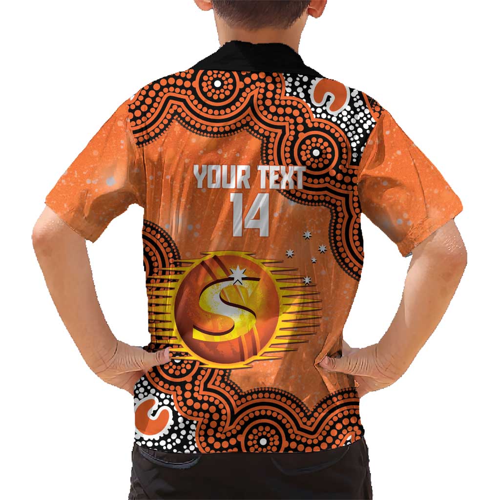 Perth Scorchers NAIDOC Week 2026 Custom Kid Hawaiian Shirt 50 Years Deadly Indigenous Art Glitter Effect