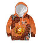 Perth Scorchers NAIDOC Week 2026 Custom Kid Hoodie 50 Years Deadly Indigenous Art Glitter Effect