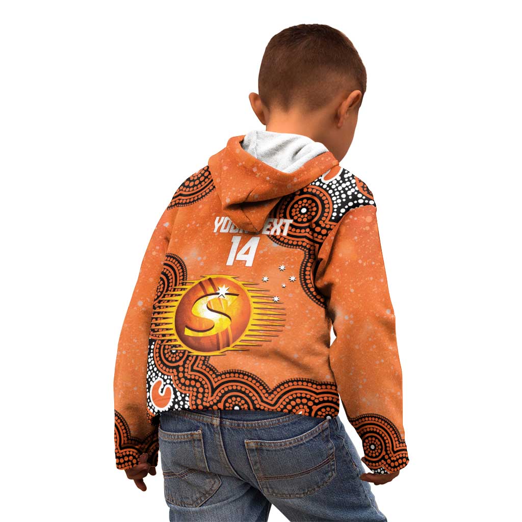 Perth Scorchers NAIDOC Week 2026 Custom Kid Hoodie 50 Years Deadly Indigenous Art Glitter Effect