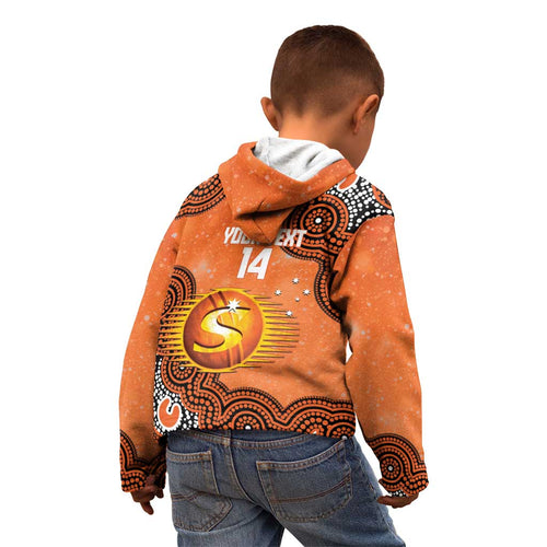 Perth Scorchers NAIDOC Week 2026 Custom Kid Hoodie 50 Years Deadly Indigenous Art Glitter Effect
