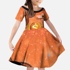 Perth Scorchers NAIDOC Week 2026 Custom Kid Short Sleeve Dress 50 Years Deadly Indigenous Art Glitter Effect