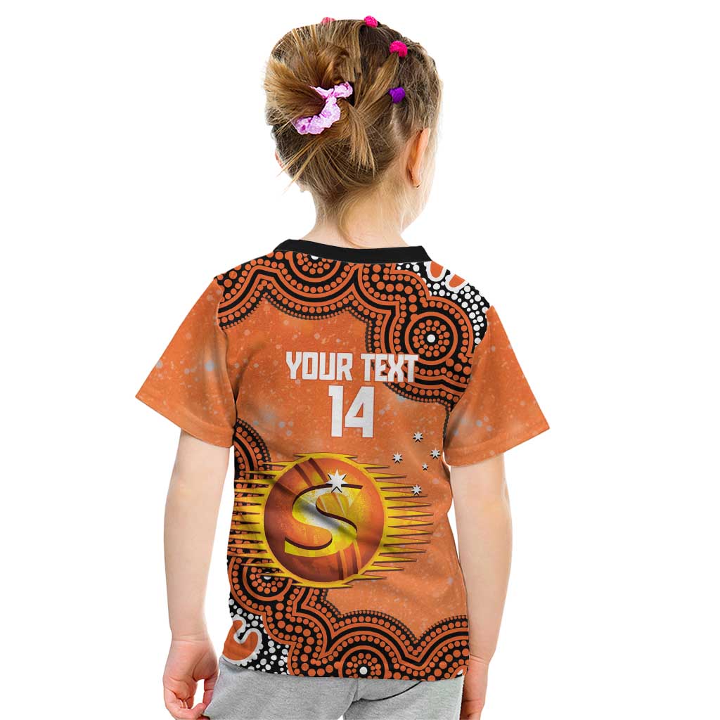 Perth Scorchers NAIDOC Week 2026 Custom Kid T Shirt 50 Years Deadly Indigenous Art Glitter Effect